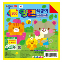 14색양면색종이 / 7매×50세트 / 종이나라