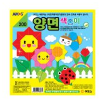 200양면색종이 / 10색×50세트입 / 아모스