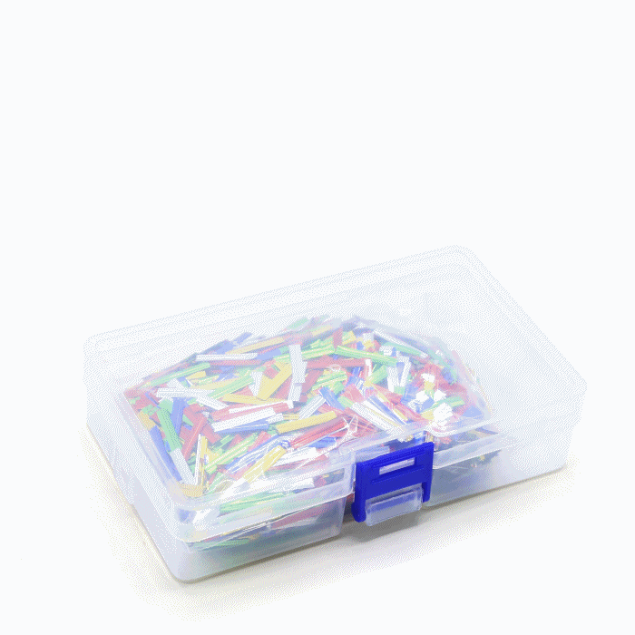 혼합 오색 믹스 컬러 2cm 빵끈조각 (케이스입 - 약70g - 약 5000조각)