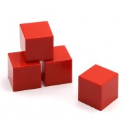 빨강 블럭 4개 ( 32 x 32 x 32mm - 4pcs )