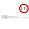과일전지용 고휘도발광다이오드 LED 1.8V 적색 ( 10개입 )