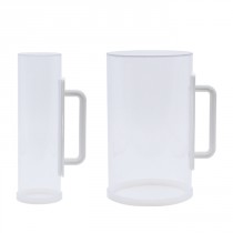 크기가 다른 투명한 아크릴통 ( 손잡이부 - 2개1조 )