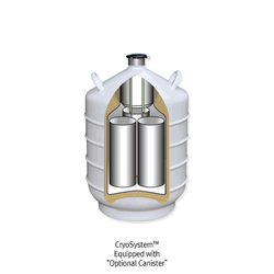 액체질소 저장/운반 탱크 및 원통형 캐니스터 타입 크리오시스템 겸용 (20L)