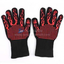 고온 내열장갑(300도,빨강무늬)