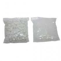 흰색 똑딱단추『플라스틱제』 암수각 1000개입