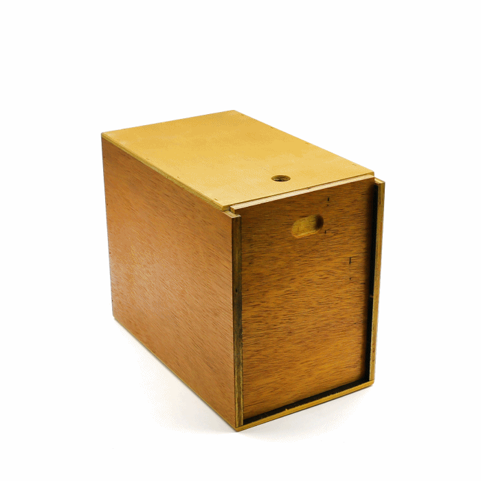 [천재] 나무 어둠상자 (세로형)